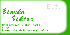 bianka viktor business card